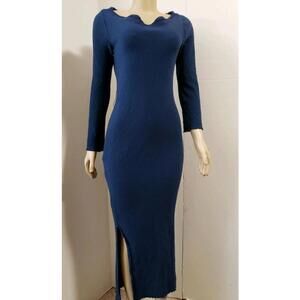 Malia Mills Designer Soft cotton Royal blue Women's Maxi dress Size M